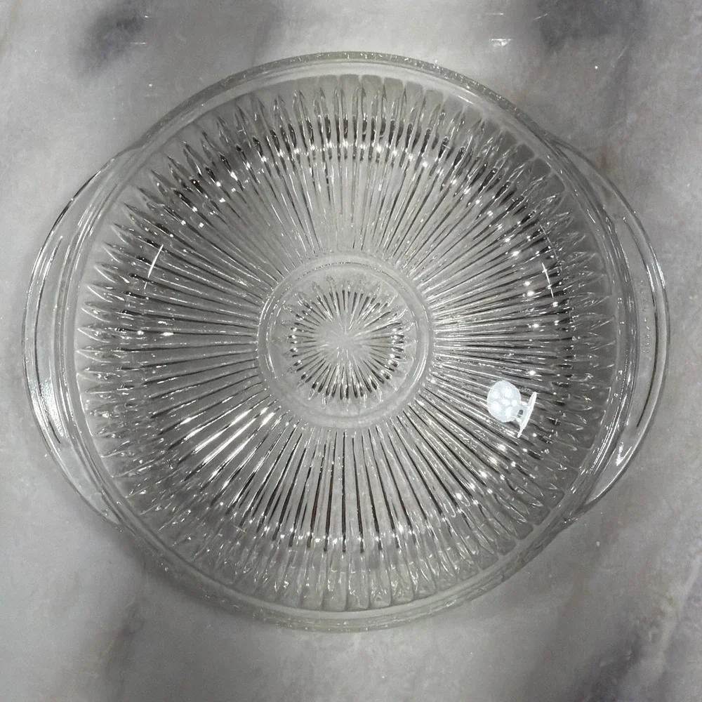 Vtg Anchor Hocking Queen Mary‎ Oven-Proof Pie/quiche Dish. 10